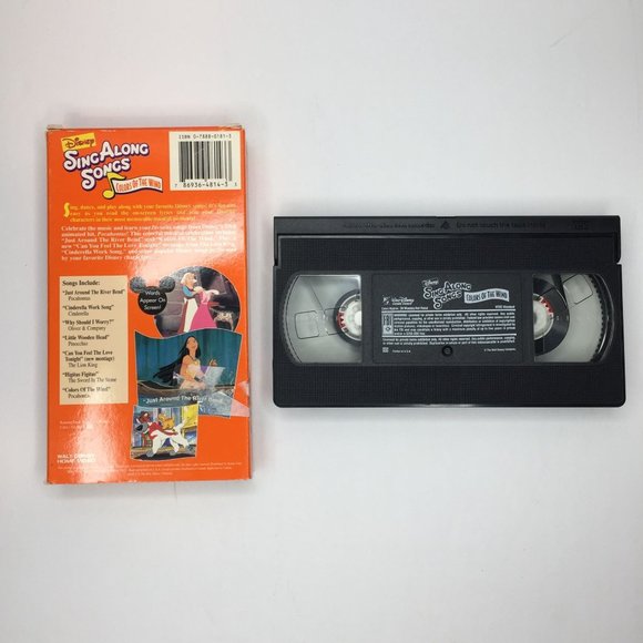 Vintage Set 6 Disney's Sing Along Songs VHS Be Guest Fun Music Bare Necessities - Picture 6 of 15